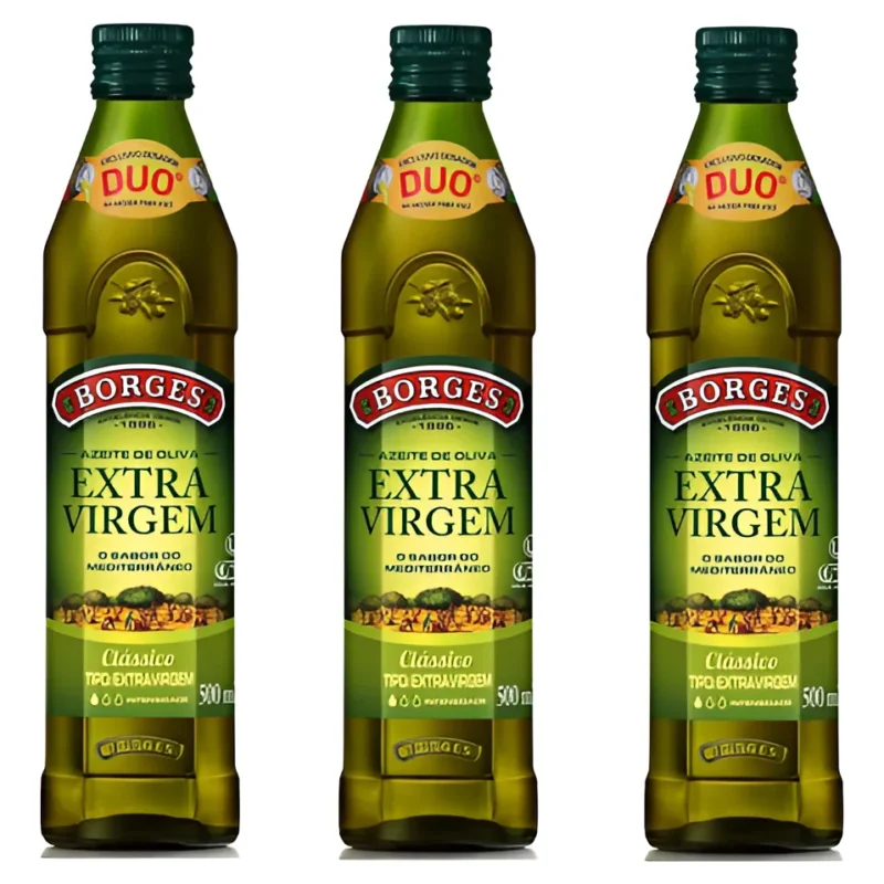 Azeite Extra Virgem 500ml Borges 3 Unidades - Gamer