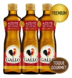 3 Unidades Azeite De Oliva Gallo Unico Vidro 250ml - Imagem 3
